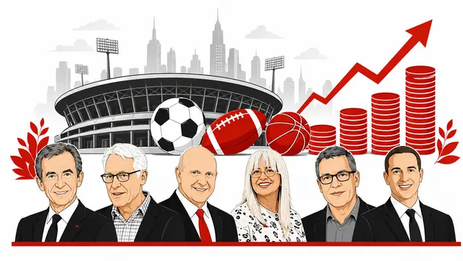 Infografis Enam Orang Terkaya Pemilik Tim Olahraga Infografis Enam Orang Terkaya Pemilik Tim Olahraga
