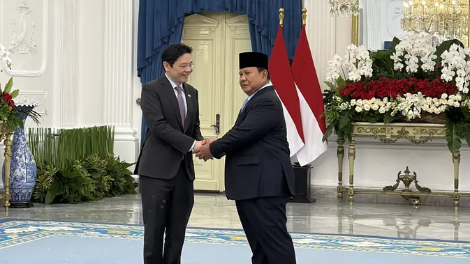 Momen Prabowo Sambut Hangat PM Singapura di Istana Merdeka Momen Prabowo Sambut Hangat PM Singapura di Istana Merdeka