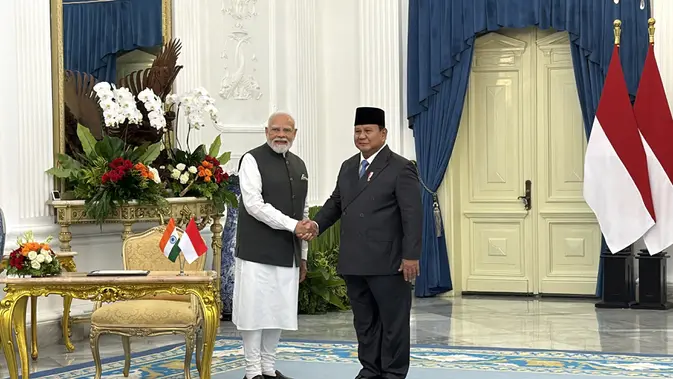 Prabowo Sambut Kunjungan Kenegaraan PM India di Istana Merdeka Prabowo Sambut Kunjungan Kenegaraan PM India di Istana Merdeka
