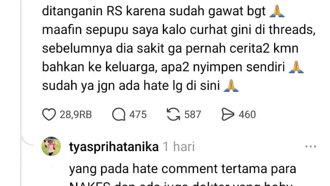 Pasien Diduga Terlambat Ditangani Meninggal, Curhat di Medsos Jadi Sorotan Pasien Diduga Terlambat Ditangani Meninggal, Curhat di Medsos Jadi Sorotan