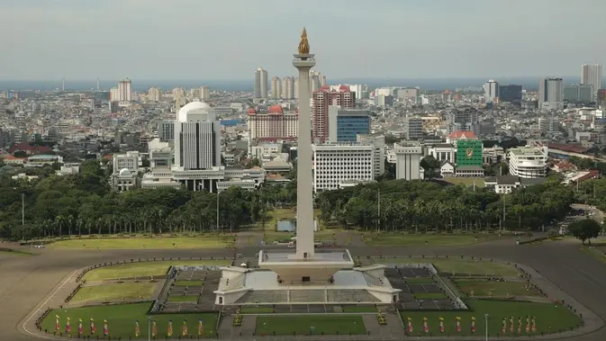 Monas hingga Bundaran HI Gelap Malam Ini Monas hingga Bundaran HI Gelap Malam Ini
