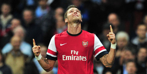 Giroud Berharap Rekor Tak Terkalahkan Arsenal Berlanjut