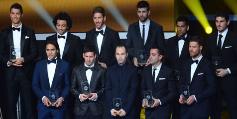 La Liga Dominasi FIFA/FIFPro World XI 2012 La Liga Dominasi FIFA/FIFPro World XI 2012