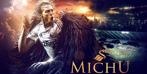 Michu Berharap Laudrup Pimpin Swansea ke Eropa Michu Berharap Laudrup Pimpin Swansea ke Eropa