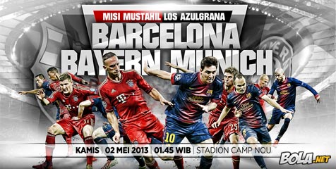Perkiraan Line-up Barca-Bayern Perkiraan Line-up Barca-Bayern