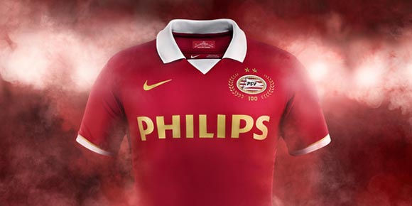 Detail Jersey: PSV Eindhoven Home 2013-2014 Detail Jersey: PSV Eindhoven Home 2013-2014