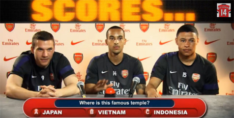 Trio Arsenal Adu Cepat Jawab Pertanyaan Tentang Indonesia