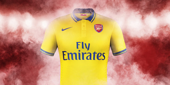 Detail Jersey: Arsenal Away 2013-2014 Detail Jersey: Arsenal Away 2013-2014