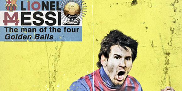 Poster Peraih Ballon d'Or Dalam Grafis Poster Peraih Ballon d'Or Dalam Grafis