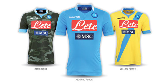 Detail Jersey: Napoli Musim 2013-2014 Detail Jersey: Napoli Musim 2013-2014