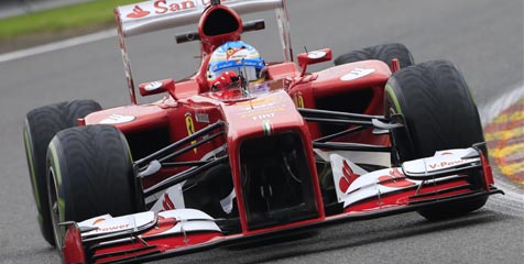 Alonso Kuasai Latihan Pertama F1 GP Belgia Alonso Kuasai Latihan Pertama F1 GP Belgia
