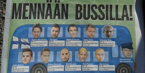 Karikatur Formasi Parkir Bus Finlandia Saat Lawan Spanyol Karikatur Formasi Parkir Bus Finlandia Saat Lawan Spanyol