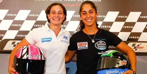 Para Bintang MotoGP Sambut Dua Pebalap Wanita Moto3 Para Bintang MotoGP Sambut Dua Pebalap Wanita Moto3