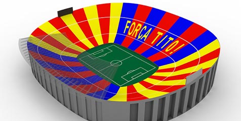 El Clasico, Barca Siapkan Mozaik Khusus di Camp Nou El Clasico, Barca Siapkan Mozaik Khusus di Camp Nou