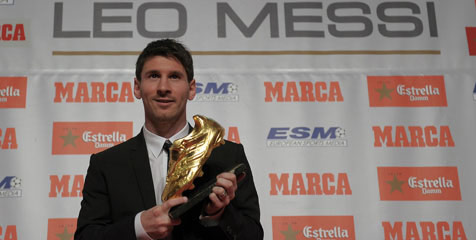 Dapatkan Sepatu Emas, Messi Cetak Rekor Lagi Dapatkan Sepatu Emas, Messi Cetak Rekor Lagi