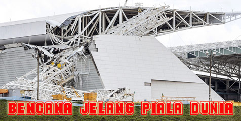 Stadion Pembuka Piala Dunia Brasil Ambruk Stadion Pembuka Piala Dunia Brasil Ambruk