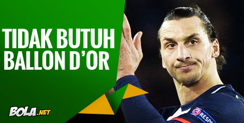 Ibra: Ballon d'Or Tidak Penting Ibra: Ballon d'Or Tidak Penting