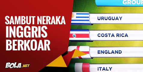 Sambut Grup Neraka, Inggris Berkoar Sambut Grup Neraka, Inggris Berkoar