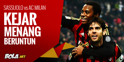 Preview: Sassuolo vs Milan, Kejar Menang Beruntun
