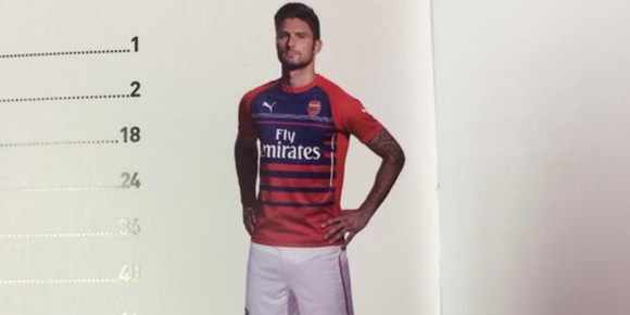 Bocoran Katalog Lengkap Jersey Arsenal Musim Depan Bocoran Katalog Lengkap Jersey Arsenal Musim Depan