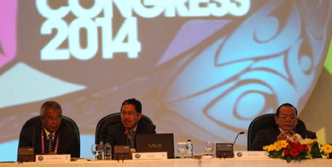 Kongres Tahunan PSSI Lancar, Djohar Arifin Gembira Kongres Tahunan PSSI Lancar, Djohar Arifin Gembira