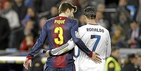 Pique: Ronaldo Bukan Sosok Agresif Pique: Ronaldo Bukan Sosok Agresif