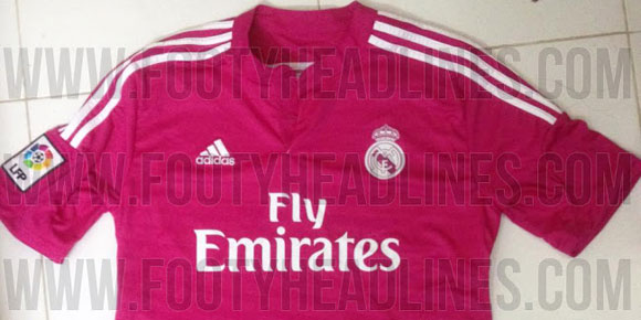 Bocoran Jersey Away Pink Real Madrid 2014-15 Bocoran Jersey Away Pink Real Madrid 2014-15
