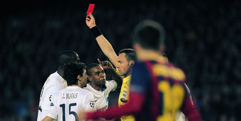 Barca, Penghasil Kartu Merah Terbanyak Eropa Barca, Penghasil Kartu Merah Terbanyak Eropa