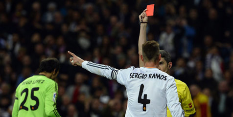 Sergio Ramos, Catat Rekor Kartu Merah di La Liga Sergio Ramos, Catat Rekor Kartu Merah di La Liga