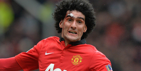 Dituduh Sengaja Sikut Zabaleta, Fellaini Berikan Alibi Dituduh Sengaja Sikut Zabaleta, Fellaini Berikan Alibi