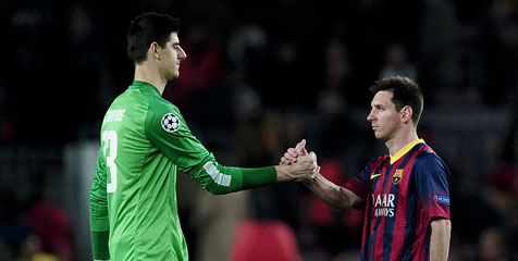 Courtois Puas Tahan Barcelona di Camp Nou Courtois Puas Tahan Barcelona di Camp Nou