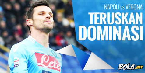Preview: Napoli vs Verona, Pertahankan Dominasi