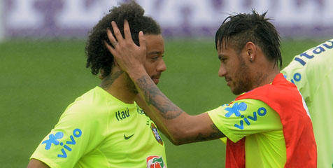 Brasil Latihan Perdana, Neymar Fit Brasil Latihan Perdana, Neymar Fit
