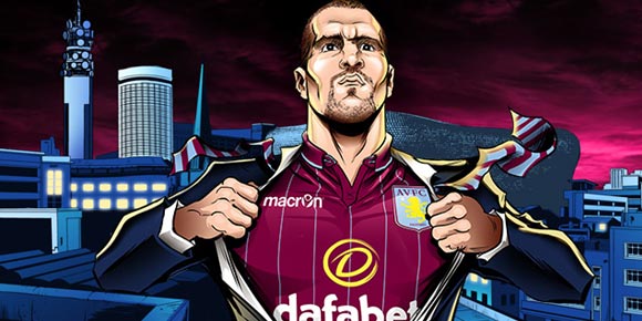 Detail Jersey Home Aston Villa 2014-15 Detail Jersey Home Aston Villa 2014-15