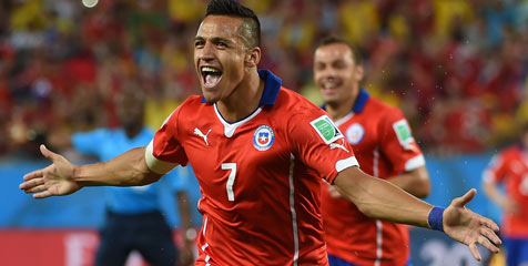 Alexis Sanchez Dobrak Sejarah Chile Alexis Sanchez Dobrak Sejarah Chile