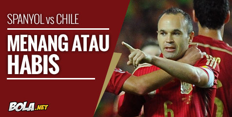Preview: Spanyol vs Chile, Menang Atau Habis Preview: Spanyol vs Chile, Menang Atau Habis