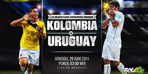 Sekilas 16 Besar: Kolombia vs Uruguay Sekilas 16 Besar: Kolombia vs Uruguay