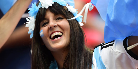 Galeri Suporter: Argentina vs Belgia