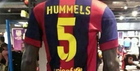 Jersey Barca Mats Hummels Beredar di Spanyol 