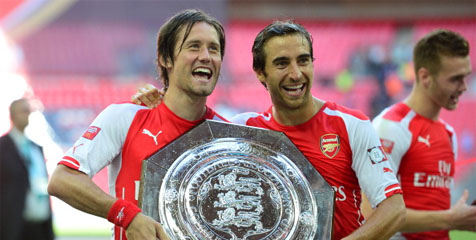Rosicky Tak Sabar Lihat Aksi Alumni Gunners di City Rosicky Tak Sabar Lihat Aksi Alumni Gunners di City