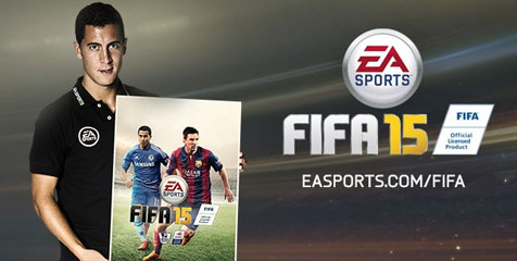 Hazard Temani Messi di Cover FIFA 15 Hazard Temani Messi di Cover FIFA 15