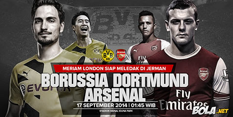 Preview: Dortmund vs Arsenal, Terjal di Lembah Ruhr Preview: Dortmund vs Arsenal, Terjal di Lembah Ruhr
