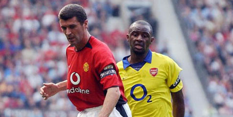 Vieira Yakin Menang Berkelahi Lawan Roy Keane Vieira Yakin Menang Berkelahi Lawan Roy Keane