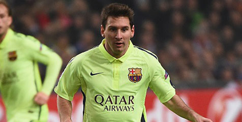 Messi Girang Samai Rekor Raul Messi Girang Samai Rekor Raul