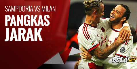 Preview: Sampdoria vs AC Milan, Pangkas Jarak Preview: Sampdoria vs AC Milan, Pangkas Jarak
