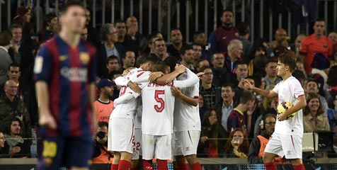 'Dibantai Barca, Sevilla Hanya Jadi Tamu Dalam Pesta Messi' 'Dibantai Barca, Sevilla Hanya Jadi Tamu Dalam Pesta Messi'