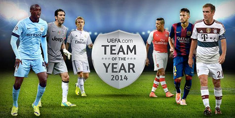 Inilah 40 Pemain Nominasi UEFA Team Of The Year 2014 Inilah 40 Pemain Nominasi UEFA Team Of The Year 2014