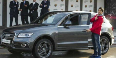 Penggawa Barca Diganjar Mobil Audi Anyar