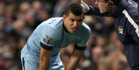 Aguero Dipastikan Absen Lawan Roma Aguero Dipastikan Absen Lawan Roma