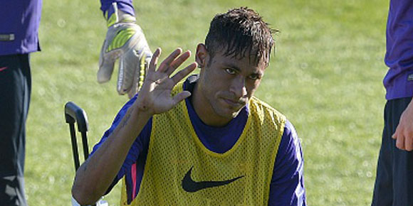 Neymar Tunjukkan Sihirnya di Sesi Latihan Terbuka Barca Neymar Tunjukkan Sihirnya di Sesi Latihan Terbuka Barca